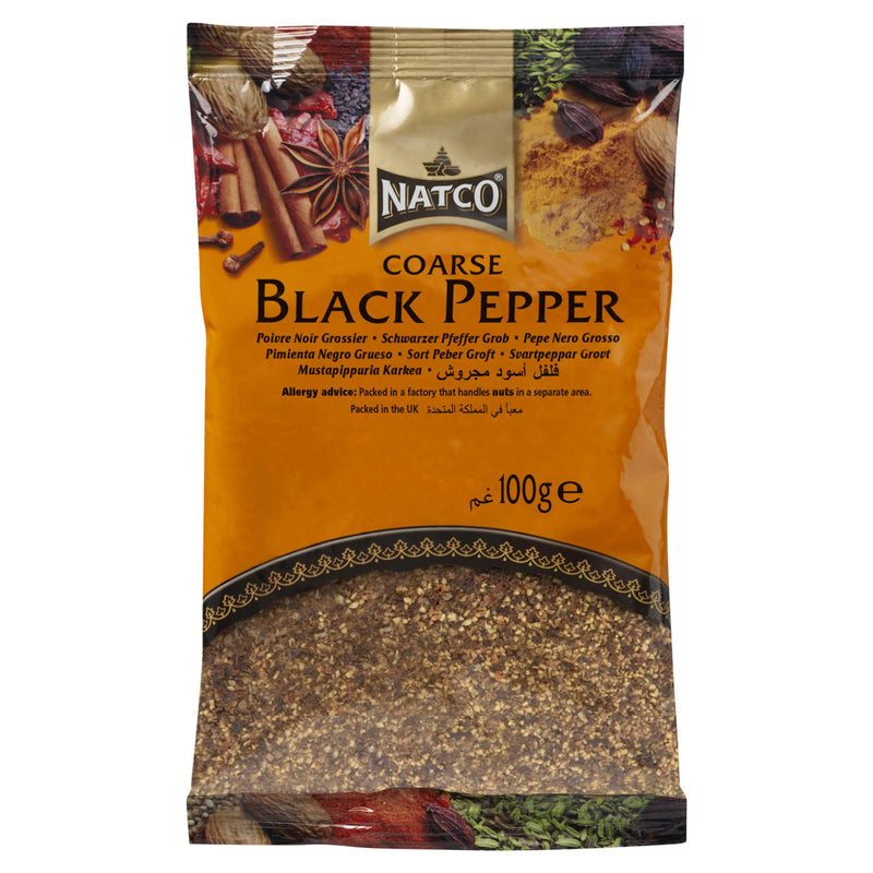 Natco coarse black pepper 100g - British product