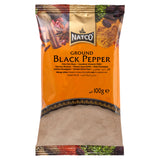 Natco ground black pepper 100g, imported from the UK