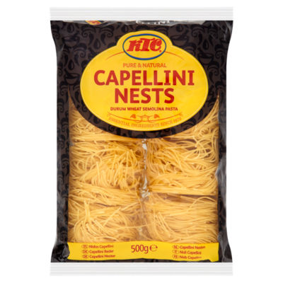 Imported KTC Capellini Nests Net Weight 500g pasta, UK version