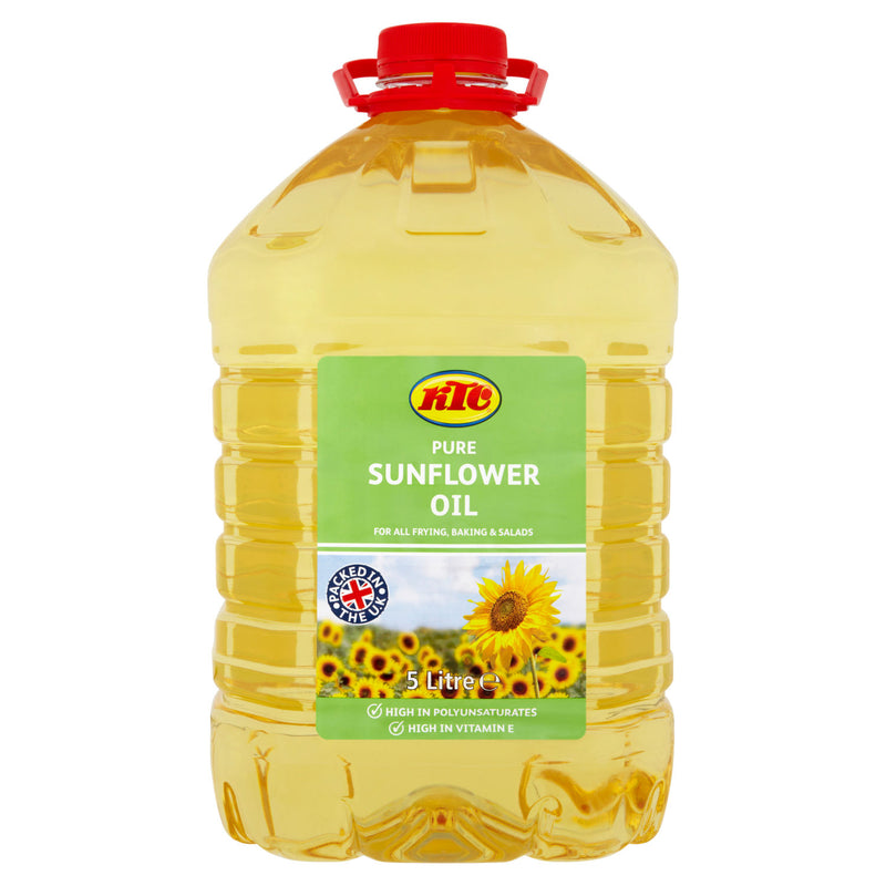 KTC pure sunflower oil 5 litre bottle, UK version