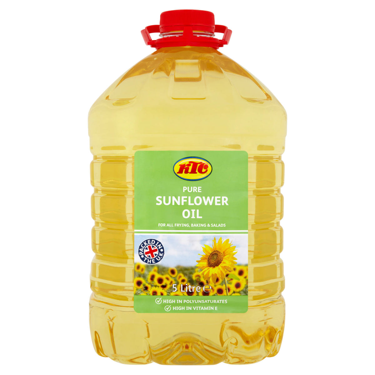 KTC pure sunflower oil 5 litre bottle, UK version
