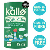Kallo Lentil & Pea Veggie Cakes Sea Salt & Cider Vinegar 122g