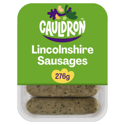 ASDA Cauldron Lincolnshire Sausages Veggie Herb 276g- Buy online at McGrocer