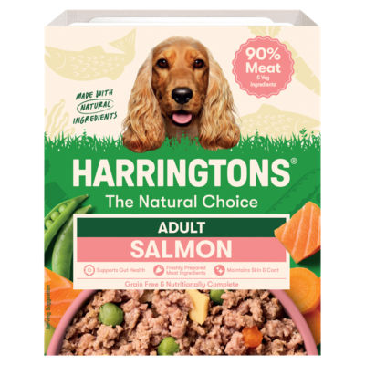 Harringtons wet dog food salmon potato veg 400g - British product