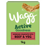 Wagg Worker Beef & Veg Dry Complete Dog Food GOODS ASDA   