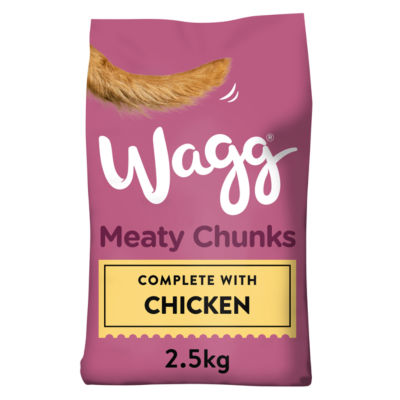 ASDA Wagg Meaty Chunks Chicken Dry Dog Food 2.5kg- Buy online at McGrocer