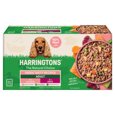 Harringtons Adult Wet Dog Food Duck Potato Vegetables 6x150g, UK version