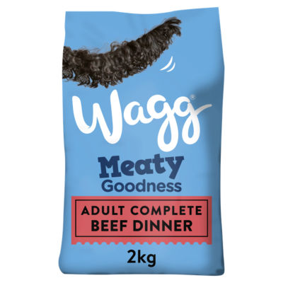 ASDA Wagg Meaty Goodness Adult Beef Dry Dog Food 2kg- Buy online at McGrocer