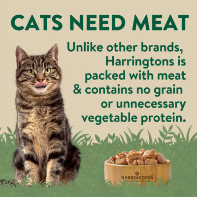 Harringtons wet cat food pouches poultry gravy 12x85g - British product