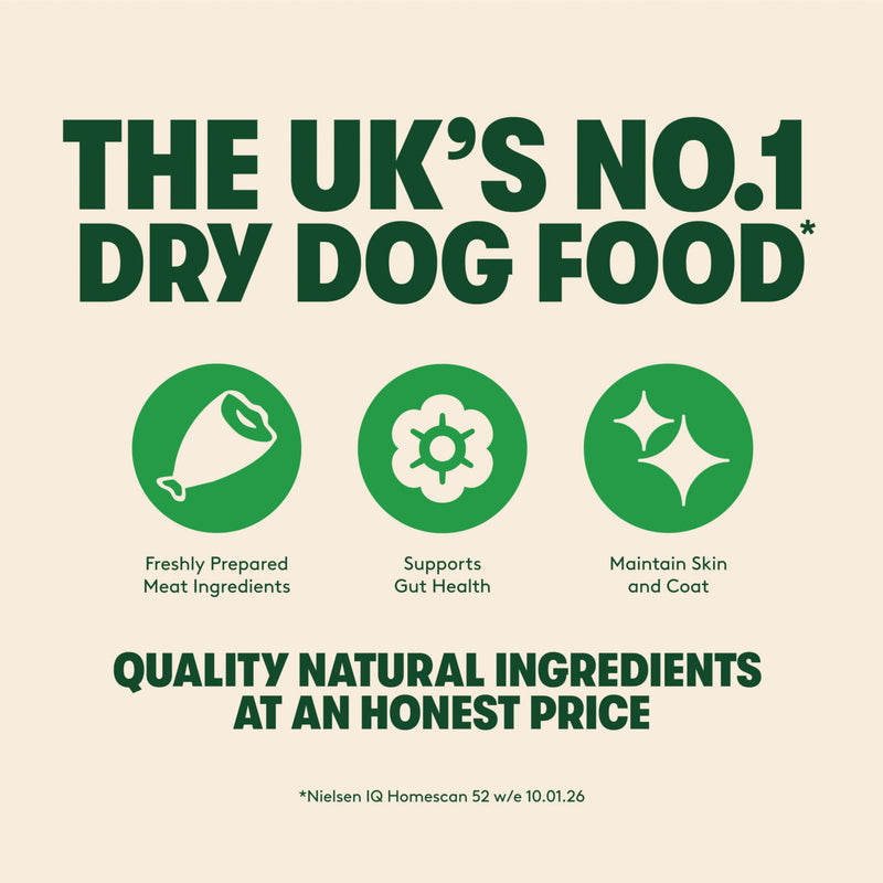Harringtons lamb and rice dry adult dog food 4kg, UK version