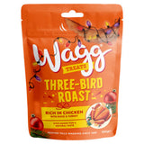 Wagg Three-Bird Roast dog treats 100g, imported from the UK