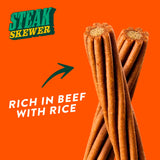 Wagg dog treat steak skewer twists 110g, UK version