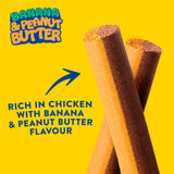Wagg Chews Banana & Peanut Butter Bars 140g - British product