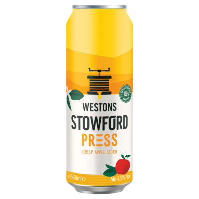 Westons Stowford Press crisp apple cider 568ml (British brand)