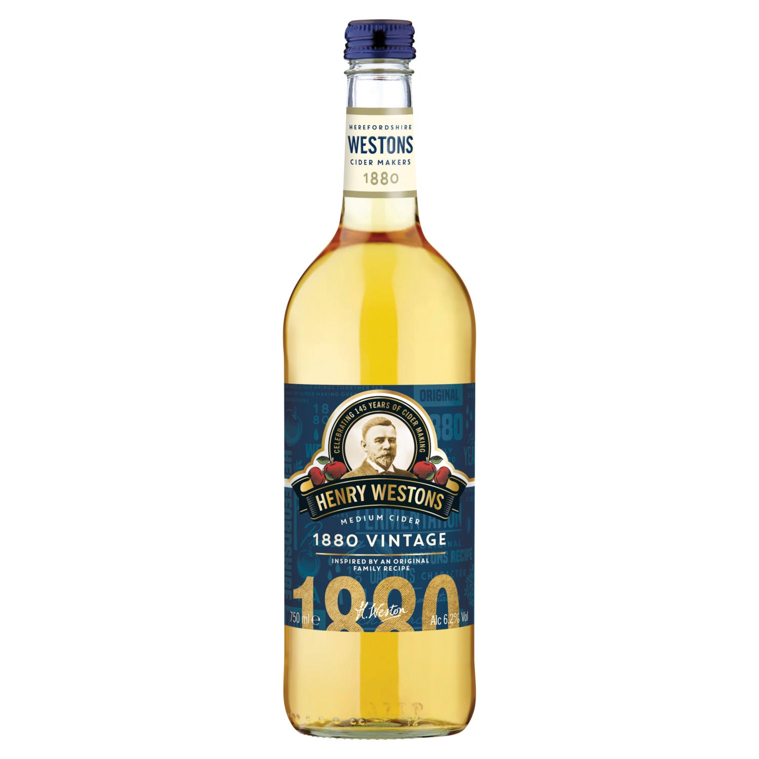 Henry Westons 1880 Vintage Medium cider 750ml (British brand)