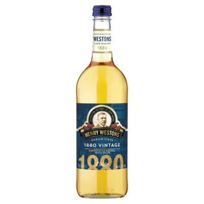 Henry Westons 1880 Vintage Medium cider 750ml (British brand)