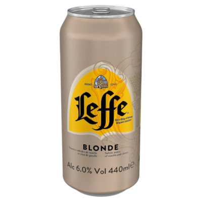 Leffe Blonde beer 440ml - British product