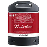 Budweiser lager beer PerfectDraft 6L, imported from the UK