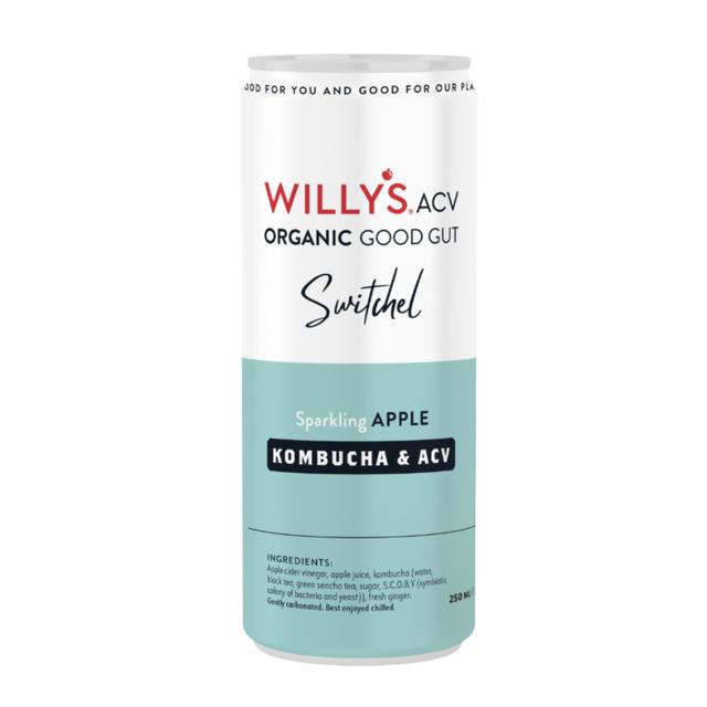 Willy's Sparkling Apple Kombucha & Apple Cider Vinegar   250ml GOODS M&S   