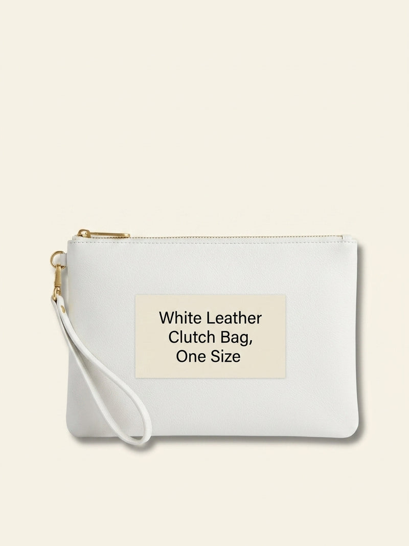 Burberry pre-loved convertible leather clutch 28cm, imported from the UK