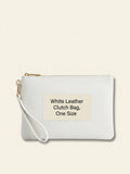 Burberry pre-loved convertible leather clutch 28cm, imported from the UK