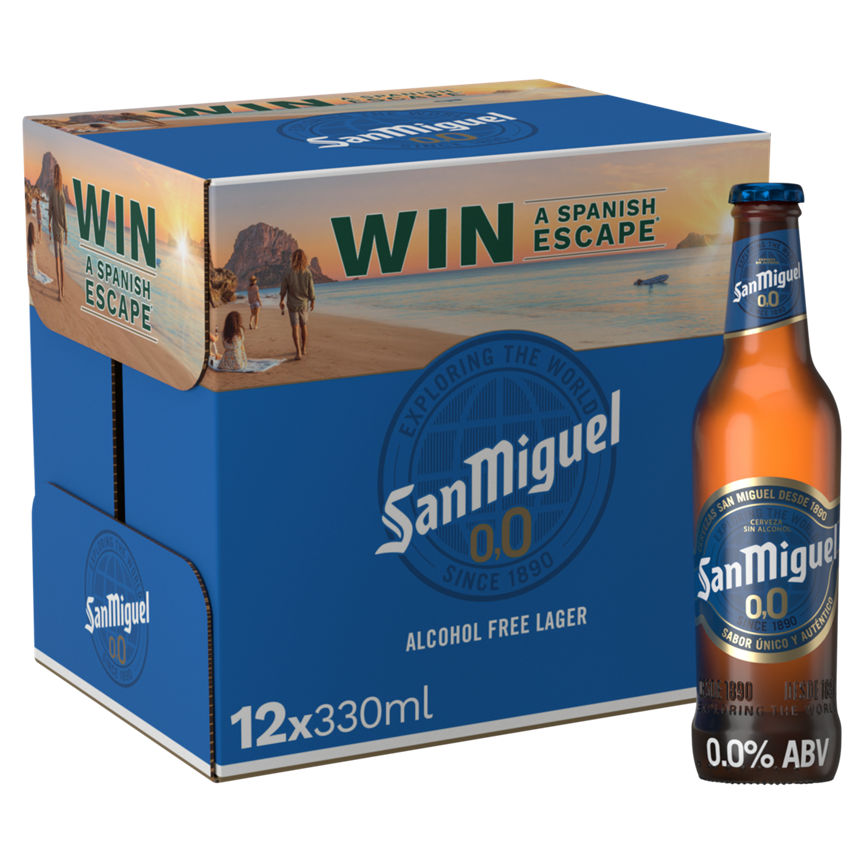 San Miguel Alcohol Free Lager Beer  Bottles