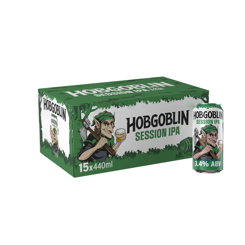 Hobgoblin Session IPA ale beer cans 15x440ml, imported from the UK