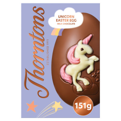 Thorntons unicorn milk chocolate Easter egg 151g, UK version