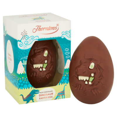 Thorntons Milk Chocolate Easter Egg dinosaur 151g (British brand)