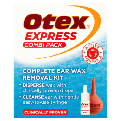 Otex Express Combi Pack Complete Ear Wax Removal Kit 10ml