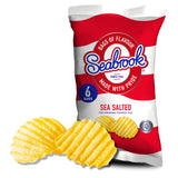 Seabrook sea salted crinkle cut crisps 6 x 25g (British brand)
