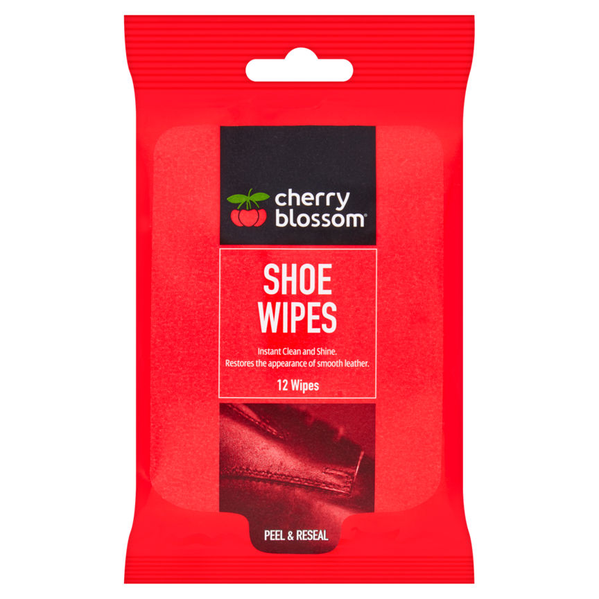 Cherry Blossom 12 Shoe Wipes GOODS ASDA   