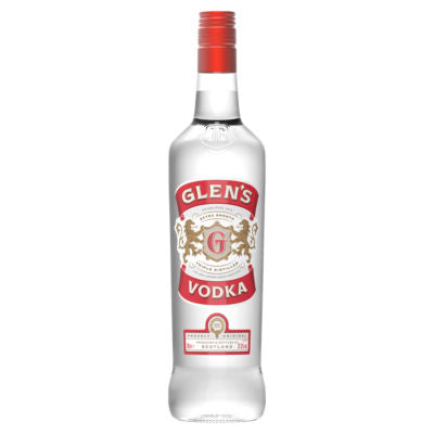 Glens vodka triple distilled 70cl - British product