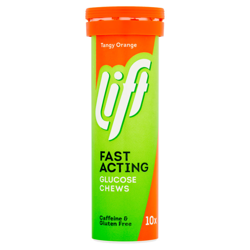 Lift 10 Tangy Orange Fast Acting Glucose Chews 40g GOODS ASDA   