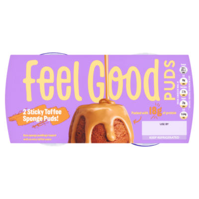 Feel Good Sticky Toffee Sponge Puddings 2 x 103g