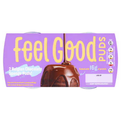 Feel Good Belgian Chocolate Date Sponge Puddings 2 x 103g