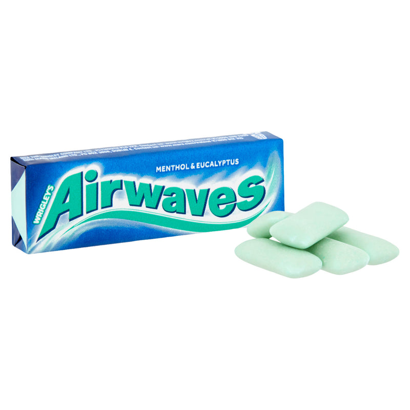 Wrigley's menthol and eucalyptus sugarfree chewing gum 10 pieces (British brand)