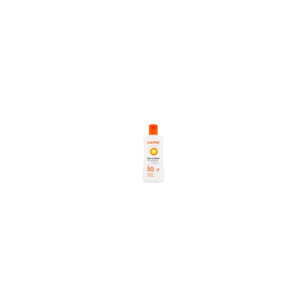 Calypso SPF 50 sun lotion 200ml, imported from the UK