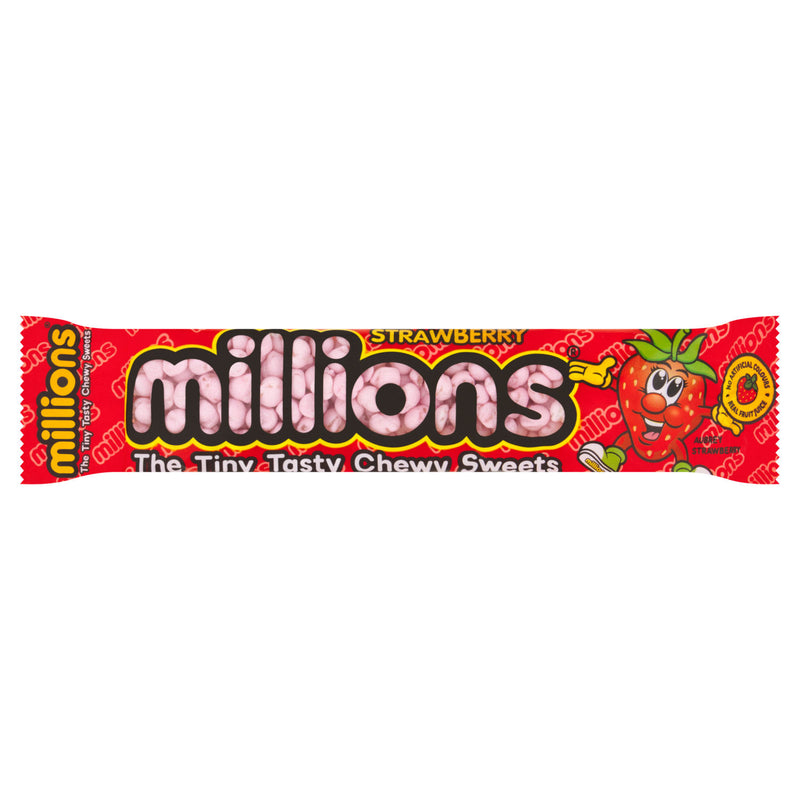 Millions strawberry chewy sweets 45g - British product