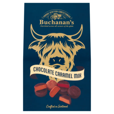 Buchanan's chocolate caramel mix 150g (British brand)