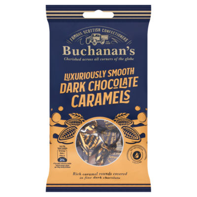Caramels au chocolat noir Buchanan's 110g