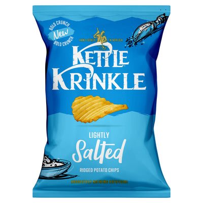 ASDA Kettle Krinkle Lightly Salted Ridged Potato Chips 130g- Buy online at McGrocer