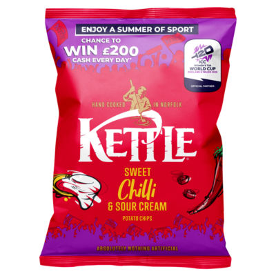 Kettle Sweet Chilli & Sour Cream Potato Chips 130g
