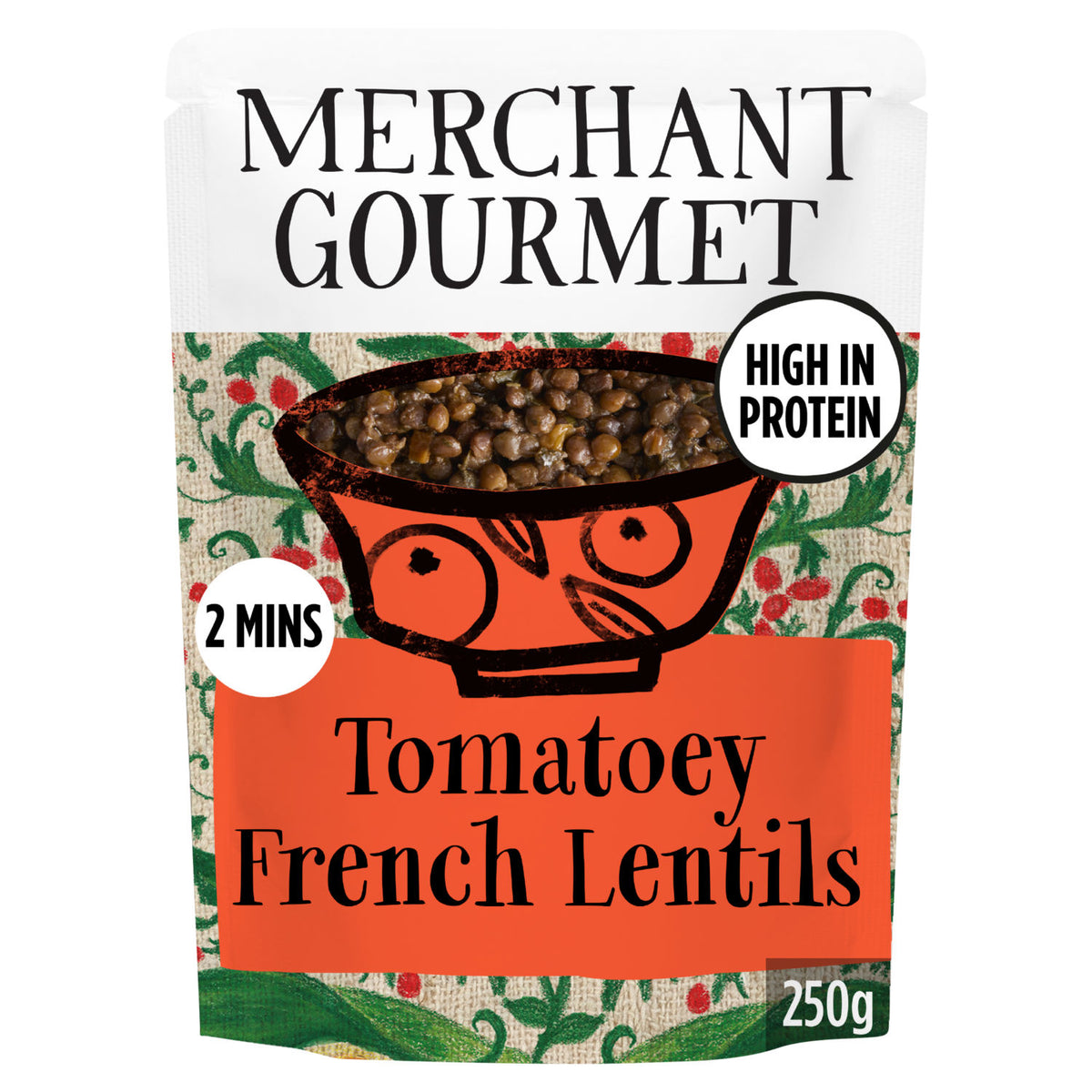 Merchant Gourmet Tomatoey French Lentils 250g cooked lentils, UK version