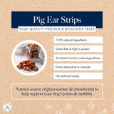 Hollings Choice Cuts Pig Ear Strips 150g, UK version