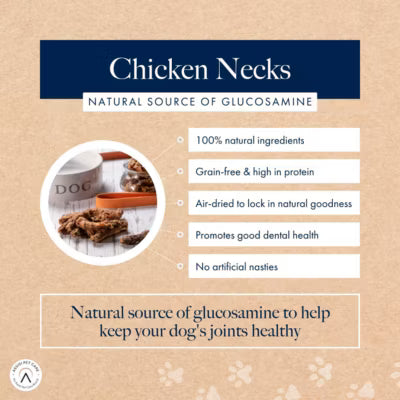 Hollings Chicken Necks Natural Dog Treats 120g