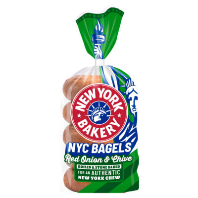 ASDA New York Bakery Co Red Onion Chive Bagels- Buy online at McGrocer