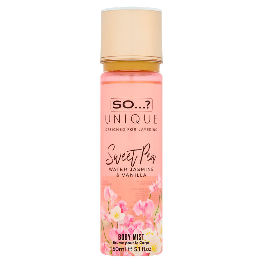 So...? Unique Sweet Pea Water Jasmine & Vanilla Body Mist GOODS ASDA   