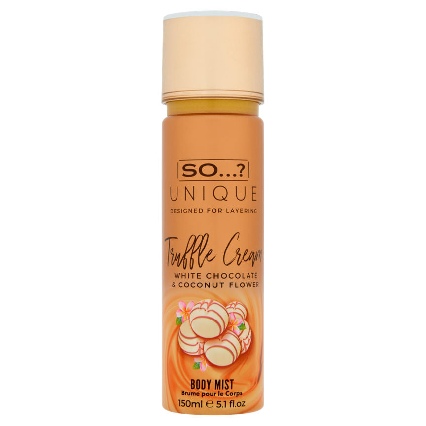 So...? Unique Truffle Cream White Chocolate & Coconut Flower Body Mist GOODS ASDA   