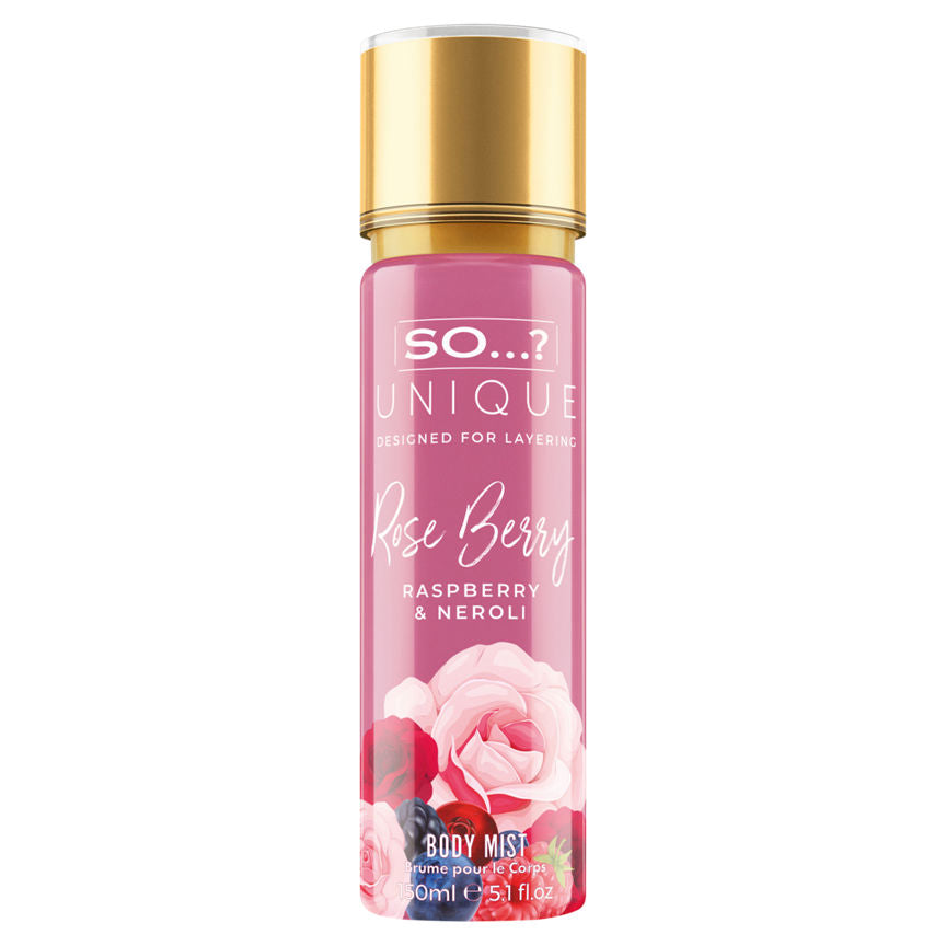 So...? Unique Rose Berry Raspberry & Neroli Body Mist GOODS ASDA   